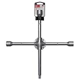 llave de cruceta re7 100 % Acero al carbono. VIP 842034516022 Llave Cruz Reforzada, Gris