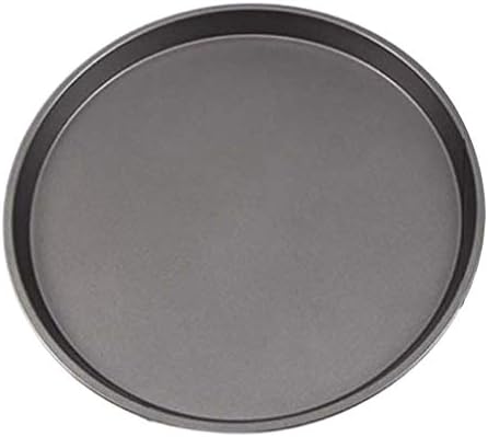 kdjsic 9/10/11/12-Inch Non-Stick Pizza Pan Carbon Steel Pizza Oven Tray Shallow Round Pizza Plate Pan Roasting Tin Baking Tools