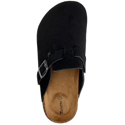 Image of Torotto Kids Clogs Cork Footbed Slippers Arch Support Potato Shoes with Adjustable Strap for Boys Girls