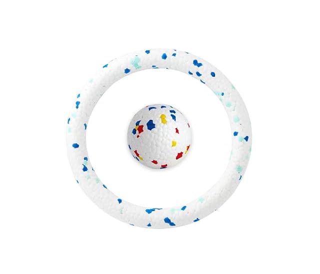 2Pack Magic Ray Dog Ball Toys and Ring Toys
