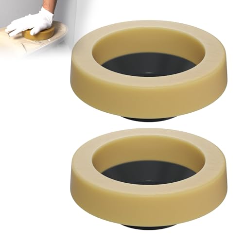 Hibbent 2 Pack Wax Rings for Toilet, Fits 3-inch and 4-inch Waste Line by Hibbent - Used condition - Image 7