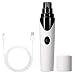 Krallenschleifer Pet Nagelknipser kabelloser Haustiere Schleifer Wiederaufladbar Krallenschleifer Einzigartige Mute-Technologie USB-Kabel für Hund und Katze (Weiß)