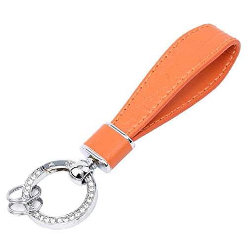 Mafeloe Leather Car Keychain, Multifunctional Keyring, Universal Key Chains, Bag Pendant Charms Handbags Backpack Keychains For Men Women - Orange #TOP8