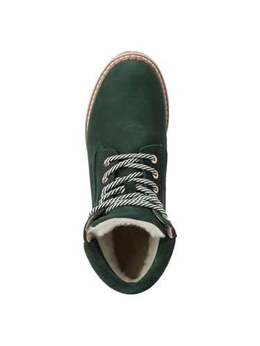 Tamaris Damen Warmfutter Stiefel Leder Blockabsatz Duo-Tex; GREEN, EU 37 – Ansicht 3