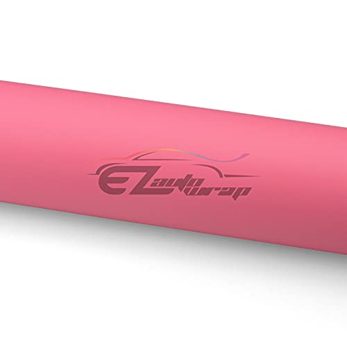36"X60" (3Ftx5Ft) Premium Ultra Matte Flat Pink High Glossy Sticker Diy Decal Car Auto Vehicle Motorcycle Vinyl Wrap Air Release Self Adhesive Peel And Stick Bubble Free Tool Kit #TOP2