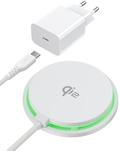 Chargeur Rapide Certifié Qi2 INIU 15W Station Induction Magnétique pour iPhone 16 Pro 15
