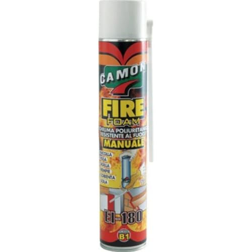 Camon Schiuma poliuretanica Resistente al Fuoco Fire Foam 700ml, Multicolore, Standard