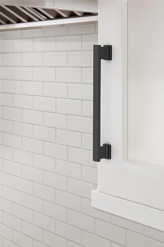 Image of Amerock 10 Pack 6-5 /16 inch Triomphe Matte Black Drawer Pull