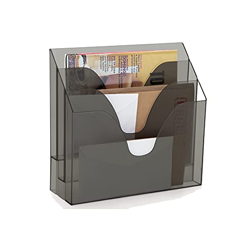 Organizador triplo office fume, Waleu, Azul, 10170009