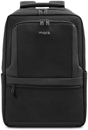 Mack Office Eco MCC-1202 Çevre Dostu 15,6 inç Laptop Sırt Çantası, USB Şarj Portlu Bilgisayar ve Notebook Çantası, Kadın Erkek Bilgisayar İş Çantası, Üniversite Okul Çantası, Siyah - Görsel 1