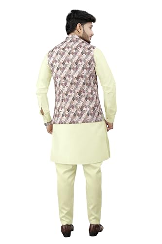 Image of Trustous Traditional Men's Kurta Koti Set (3 PCS SET)