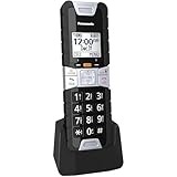 Panasonic Rugged Cordless Phone Handset Accessory Compatible with TGD8xx, TGE6xx and TGF9xx Series Cordless Phone Systems - KX-TGTA61B (Black)