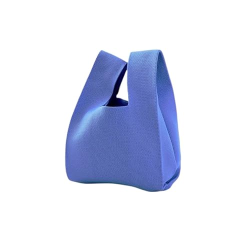 Knot Wrist Bag Fashion Handmade Knit Handbags Women Mini Knot Wrist Bag Casual Tote Bag Reusable Shopping Bags