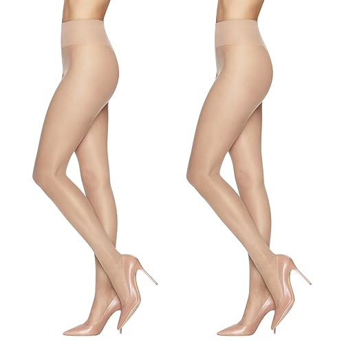Image of L'eggs Sheer Energy Medium Support Compression Tights with Sheer Panty & Sheer Toe for a Smooth, Second-Skin Look, 30 Denier