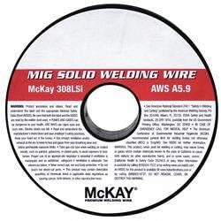 Mckay 10 lb. Stainless Steel Box MIG Welding Wire with 0.030" Diameter and ER308LSi AWS Classification - S526806-G22