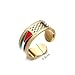 Huangshanshan Palestine Map in Arabic Ring Jewelry (gold)