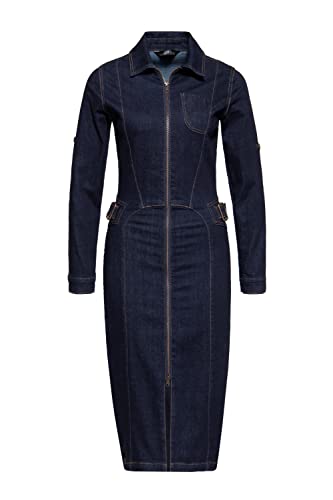 Queen Kerosin Vestido de lápiz para mujer | Vestido Lápiz | Vestido de mezclilla | Vestido occidental | Vestido de mezclilla, Denim., XXL Cover