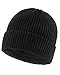 Zylioo XXL Oversize Warm Lined Knit Hat,Large Size Winter Ski Hats for Men,Cold Weather Cuffed Beanie Skull Cap