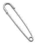 Silver Kilt Pin – Heavy Duty Plain Safety Pin Design | Traditional Scottish Highland Kilt Accessory | Simple...