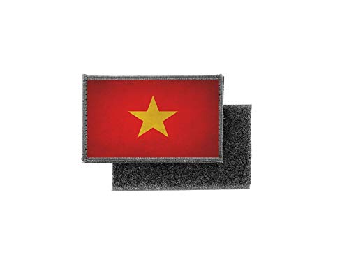 Akachafactory Toppa Bandiera Vietnam – Stampa Su Base Ricamata, 5x8 Cm - 2
