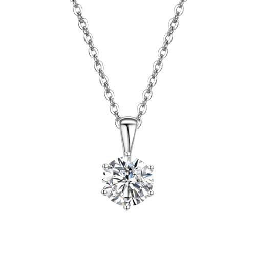 Collier Argent 925 Oxyde de Zirconium Cadeau Femme Idéal Anniversaire Fêtes