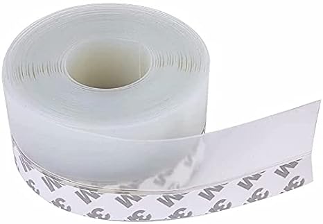 Grofilo Door Bottom Seal Strip Tape, Self Adhesive Draught Excluder Tape Door Sweep for Door Window Prevent Water Splashing Out 5 Meter/45MM Width