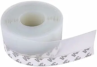 Grofilo Door Bottom Seal Strip Tape, Self Adhesive Draught Excluder Tape Door Sweep for Door Window Prevent Water Splashing Out 5 Meter/45MM Width