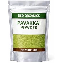 BSD Organics Powder of Pavakkai/Karela/Bitter Gourd/Bitter Melon - 100 Gram / 3.52 Ounce