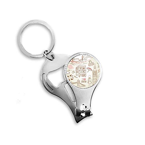 Porte-clés décapsuleur Big Ben London cadeau souvenir pour passionné d'Angleterre