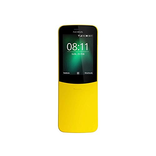 Nokia 8110 4G Dual Sim Yellow 4Gb 64Gb Microsd Kaios 2Mp Camera
