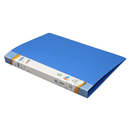Image of Solo 2-D A4 Ring Binder File Folder - Pack of 2| Office Document Organizer with Inside Pocket, Presentation Display Plastic File for Certificates, Portfolio, Papers & Projects