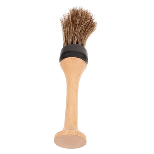 IWOWHERO Barber Brush and Duster Set Hair Cutting Brush and Duster for Men Wooden Handle Barbershop Supplies