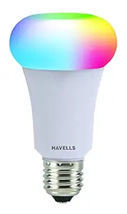 Havells Glamax Smart Bulb 9W Wifi enabled (RGB and shades of white, Compatible with Alexa and Google Assistant) E27 Base, Pack of 1