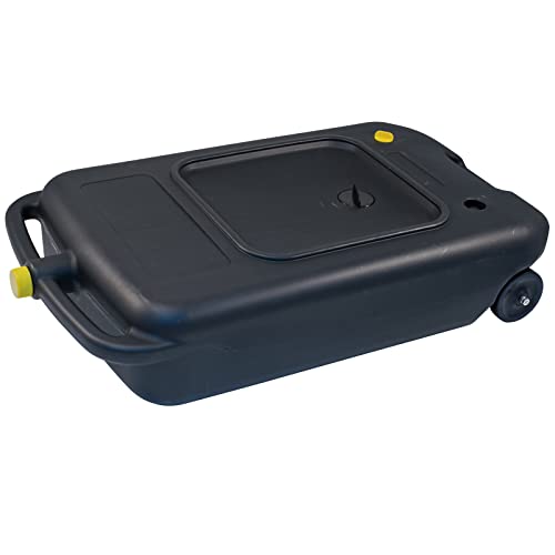 BIDÓN RECOGEDOR Aceite Usado con Ruedas y Tapón para Camión Coche Furgoneta 45L litros - de Gran TAMAÑO XXL Cover