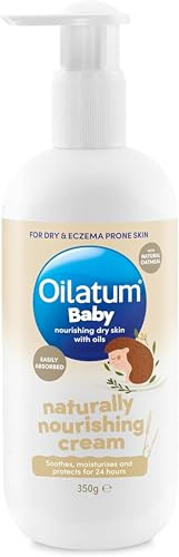 Oilatum Baby Naturally Nourishing Cream Enriched with Natural Oatmeal Provides Relief and Hydration for Up To 24 Hours For Dry Itchy and Eczema-Prone Skin Suitable to Use from Birth 1 x 350g