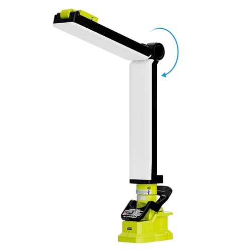 Image of Work Light Cordless Flashlight for Ryobi 18V Battery, Portable LED Folding Work Light with USB Output, 30W 2400LM for Construction Renovation & Home Repair Lighting [Battery Not Included]