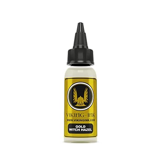 TUNNARE för tatueringsbläck GOLD WITCH HAZEL 1oz (30ml) VIKING INK USA , Mixer för färgade och svarta bläck
