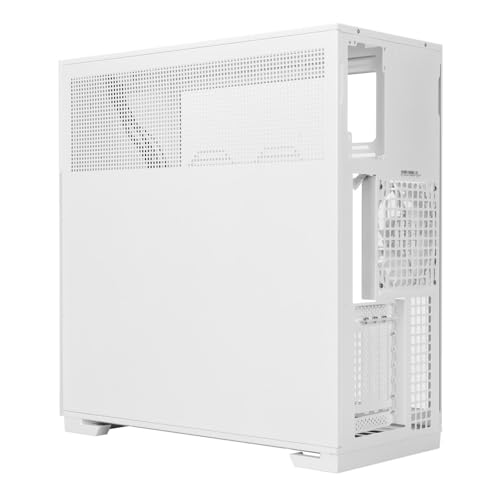 Carcasa E-ATX blanca para computadora de torre completa InWin F5 con paneles de vidrio templado 6