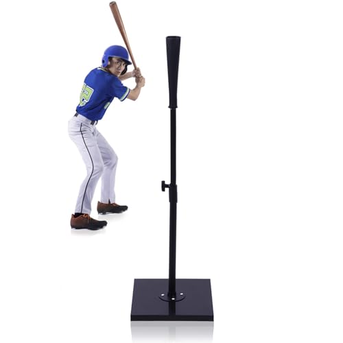 Kevirice Batting Tee for Baseball Softball, Adjustable Height 23-36 Inch, Heavy Duty Baseball Hitting Tee with Rubber Top and Weighted Base, Portable Baseball Batting Tee for Adults Youth
