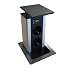 Produktbild EVOline 159311009800 Port Push schwarz 3X Schuko + 2fach USB Charger Wippdeckel Edelstahl