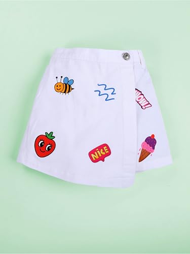 Image of KiddoPanti Girls Denim Over Lap Shorts