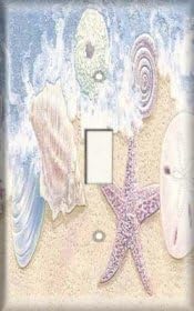 Single Switch Plate OVERSIZE - She Shells She Shells