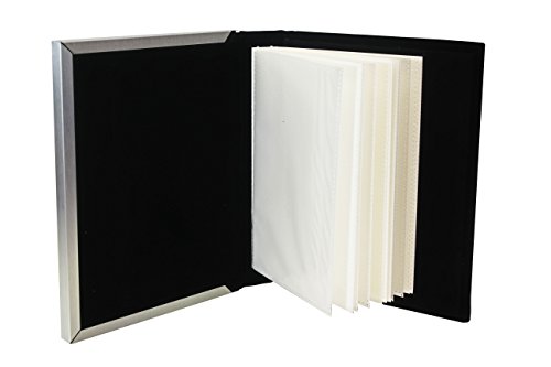 Brushed Aluminium Satin Silver Colour Front - Free Standing Photo Album - Holds 48 Photos 4 X 6 Inches (10 X 15 Cm) #TOP4