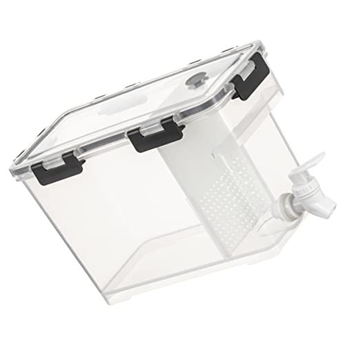 PRETYZOOM Soaking Wine Dispenser 3.5l Juice Jug Lid Anti-blockage Faucet for Smooth Flow