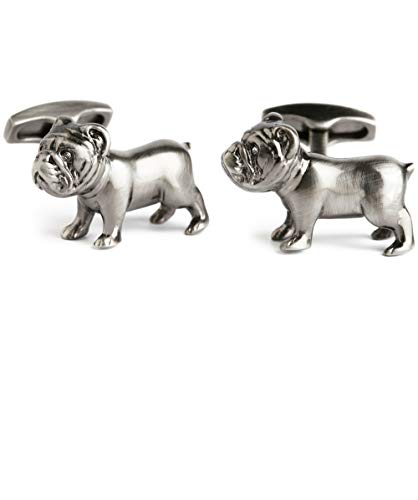 Mancuernillas Simon Carter Bulldog Plata Talla Única miniatura 1