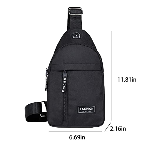 Sling Crossbody Backpack, Water Resistant Shoulder Bag for Men Women, Lightweight Chest Bag for Hiking Biking Travel3