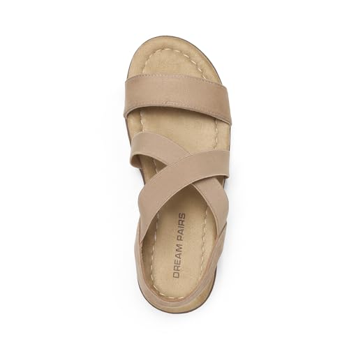 Image of DREAM PAIRS Women's Ankle Strap Low Wedge Sandals