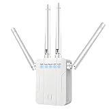 WiFi Extender Signal Booster for Home Office,WiFi Repeater Dual-Band 2.4GHz 5GHz Wireless Amplifier,Ethernet Port,Supports 90+ Devices,Mesh Compatible,Whole Home WiFi Up to15000 Sq.ft