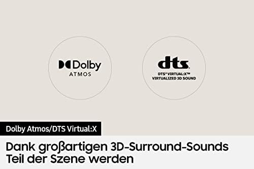 Samsung HW-Q64B 3.1-kanałowy głośnik Q-Soundbar (model niemiecki), Dolby Atmos 3.1 i DTS Virtual:X, Q-Symphony, Adaptive Sound Lite [2022], czarny