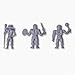 Masters of the Universe M.U.S.C.L.E. 3-Pack: He-Man,Teela, Man-at-Arms